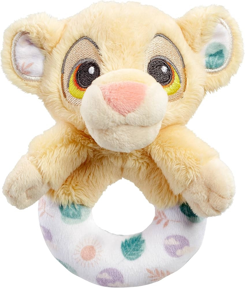 Rainbow Designs Official Disney Lion King Ring Rattle - Soft Plush Simba Toy Perfect for Little H... | Amazon (UK)