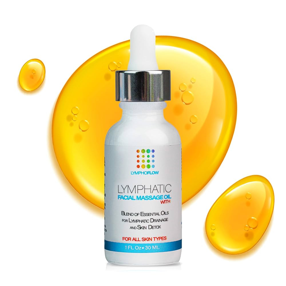 Facial Lymphatic Drainage Oil for Gua Sha Facial Tools, Lymphatic Drainage Massager Face with Joj... | Amazon (US)