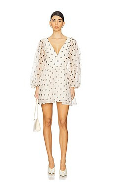 Bardot Eva Mini Dress in Nude Spot from Revolve.com | Revolve Clothing (Global)