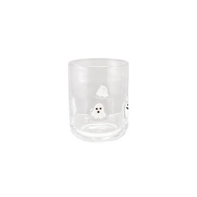 Storied Home Ghost Motif Glass Tumbler, Black & White | Target