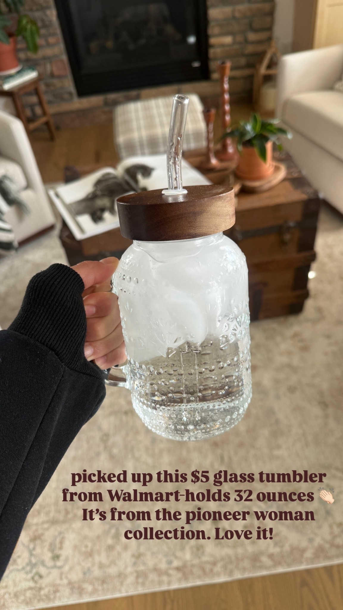 Love this $5 glass tumbler!! 