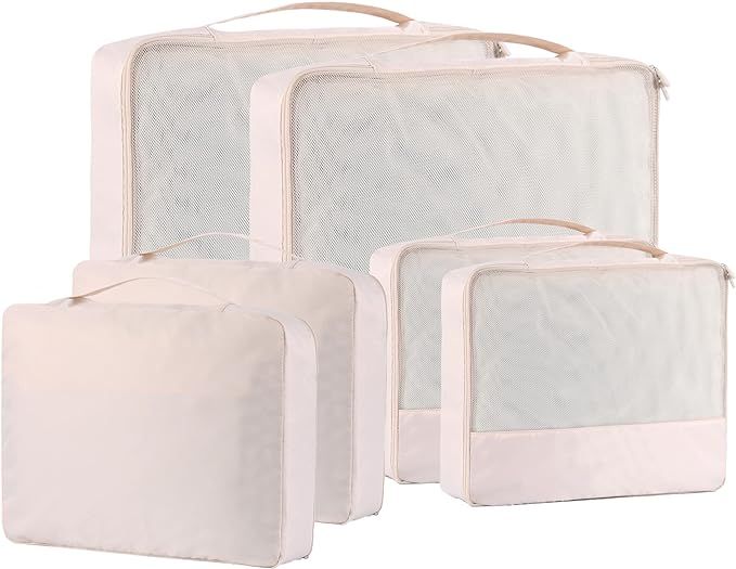 Packing Cubes for Travel Accessories Luggage Organizer Bag Set Clothes Carry on Suitcase Bags | Amazon (US)