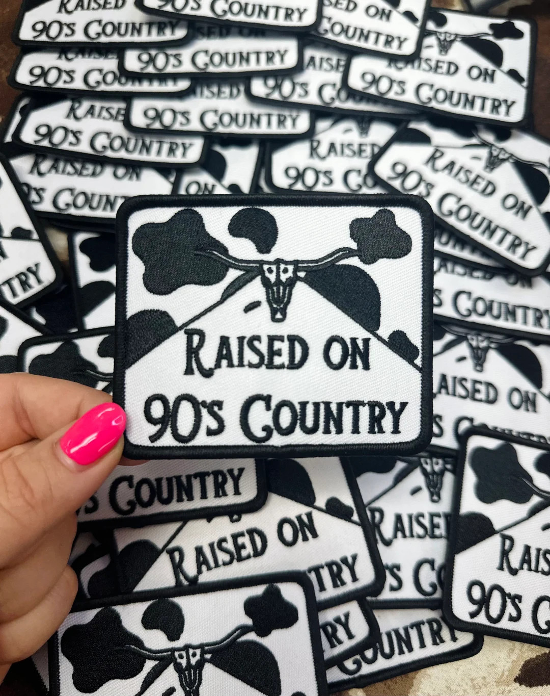 Raised on 90s Country Iron on Patch - Etsy | Etsy (US)