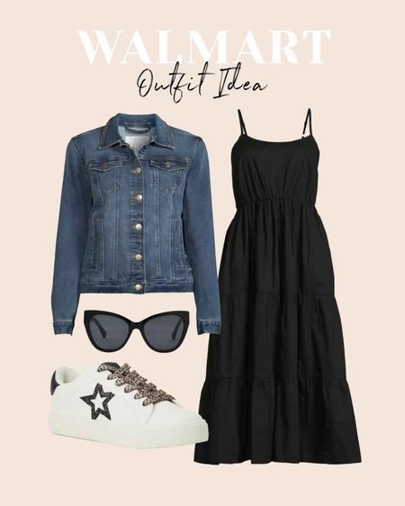 Walmart outfit idea, dress this midi up or down. #walmartpartner @walmart @walmartfashion #walmartfashion 

#LTKstyletip #LTKunder50 #LTKunder100