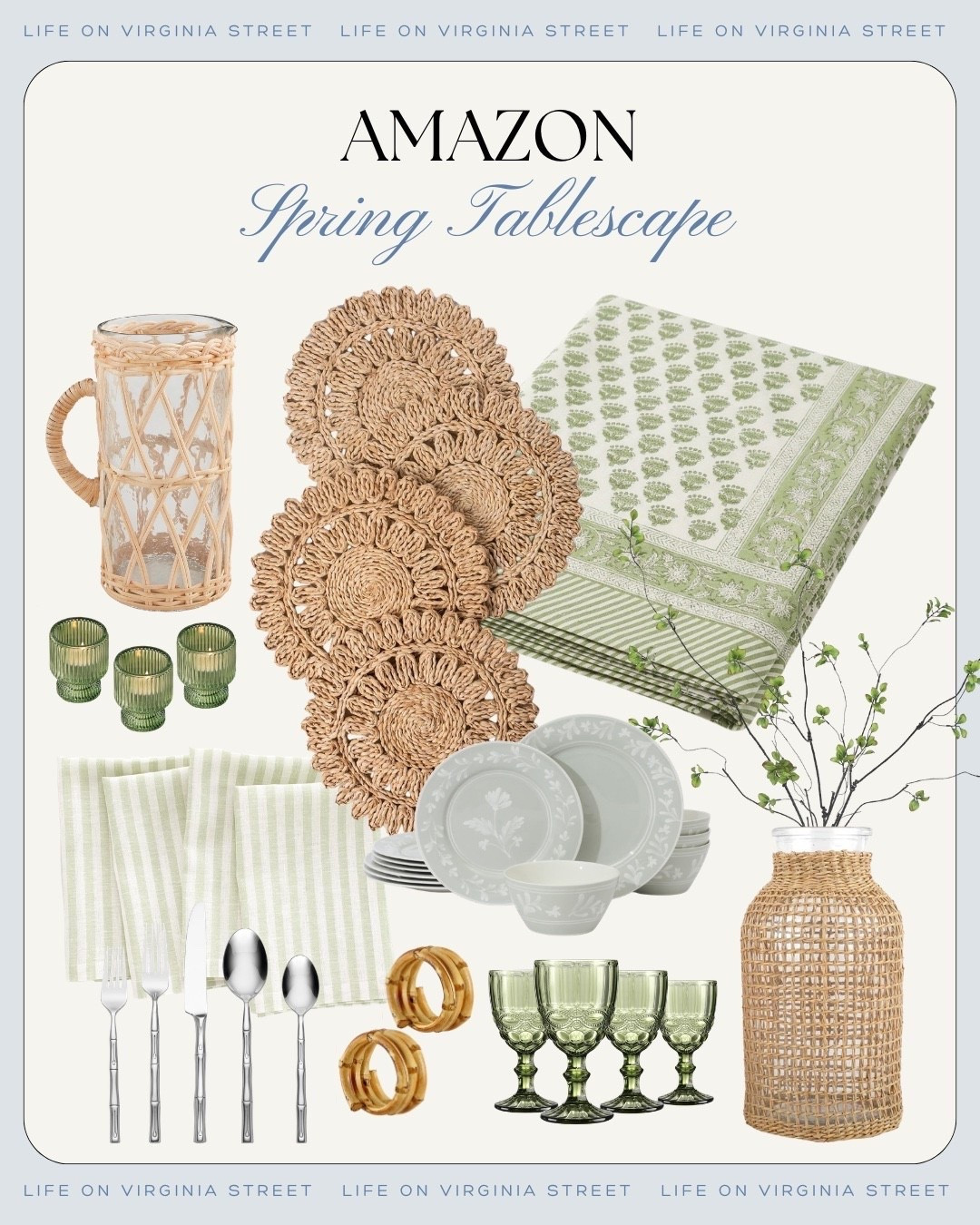 Amazon spring tablescape 🙌🏻🙌🏻

#LTKdayinmylife #LTKHome #LTKSeasonal