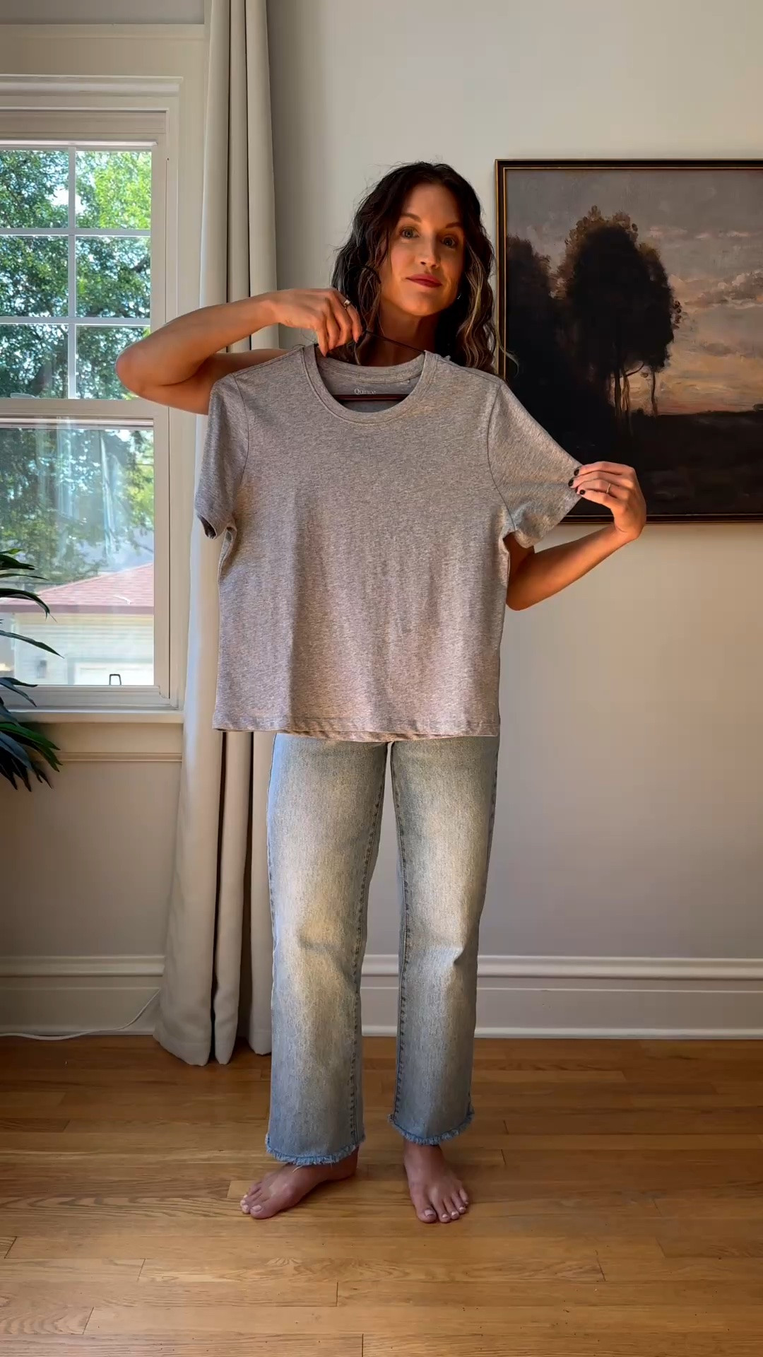 Two Casual Looks for the Weekend from @Quince 

Look One:

100% Organic Cotton Boxy Crewneck Tee - I sized up to the small
Bella Rigid Straight Jeans in Powder Blue - TTS
IIalian Leather Glove Ballet Flat - TTS
Water Repellent Windbreaker Jacket - TTS

Look Two:

Everyday Fleece Crew in Linen - I sized up to the small
Bella Rigid Straight Jeans in Horizon Blue - TTS
Italian Suede Gum Sole Sneaker in Birch - TTS
100% Leather Oversized Bomber Jacket in Distressed Brown - TTS for an oversized fit

#quincepartner

#LTKOver40 #LTKSeasonal #LTKmomlife