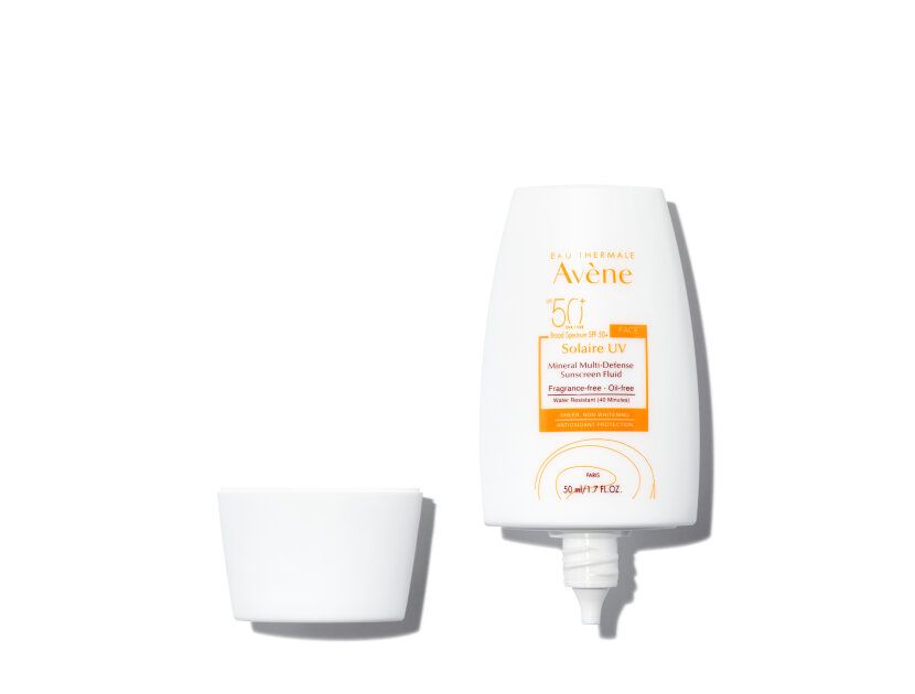 Eau Thermale Avene Solaire UV Mineral Multi-Defense Sunscreen Fluid SPF 50+ - 1.7 oz. | Violet Grey