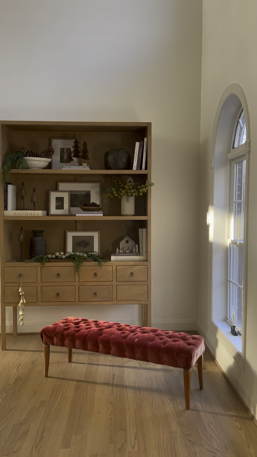 Zoe cabinet styled open shelves! This piece is one of my favorites. She’s so pretty dressed for the holidays but believe or not most of this is year round shelf decor. I only add a few Norfolk pine stems here and there to make it feel festive.

Wayfair home, Wayfair find,  coffee table books, layered art, amber interiors, Target find, Target home

#LTKHome #LTKSaleAlert #LTKStyleTip