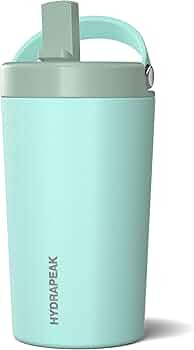 Hydrapeak Junior 14oz Insulated Kids Water Bottle with Straw Lid - Stainless Steel Double Walled ... | Amazon (US)