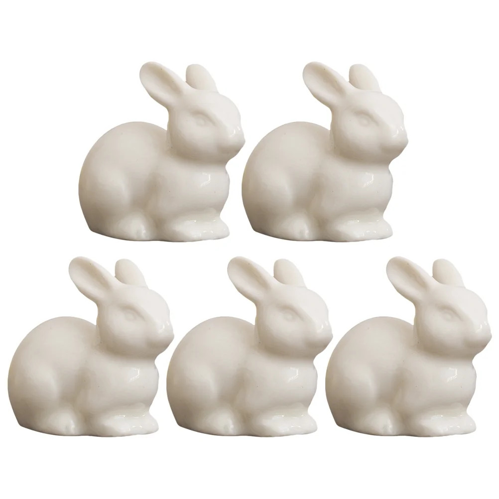 NUOLUX  Rabbit Ceramic Landscape Miniature Decor Micro Figures Garden Mini Figurines Toys Figurin... | Walmart (US)
