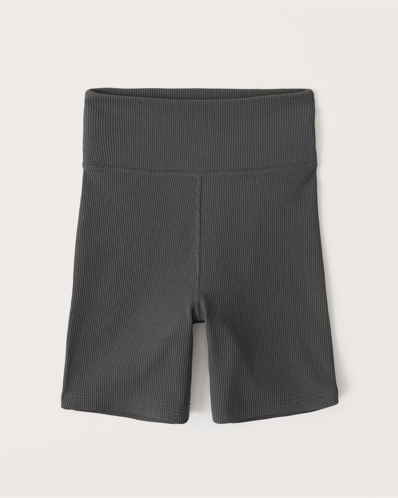 Seamless Rib Bike Shorts | Abercrombie & Fitch (US)