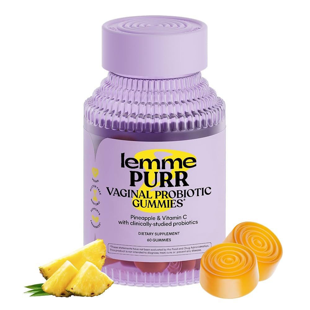 Lemme Purr Vaginal Probiotic Gummies for Women - Balanced pH, Healthy Odor, Yeast Balance & Flora... | Amazon (US)