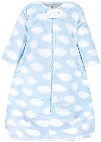 Hudson Baby Unisex Baby Plush Sleeping Bag, Sack, Blanket, Blue Clouds, 6-12 Months | Amazon (US)