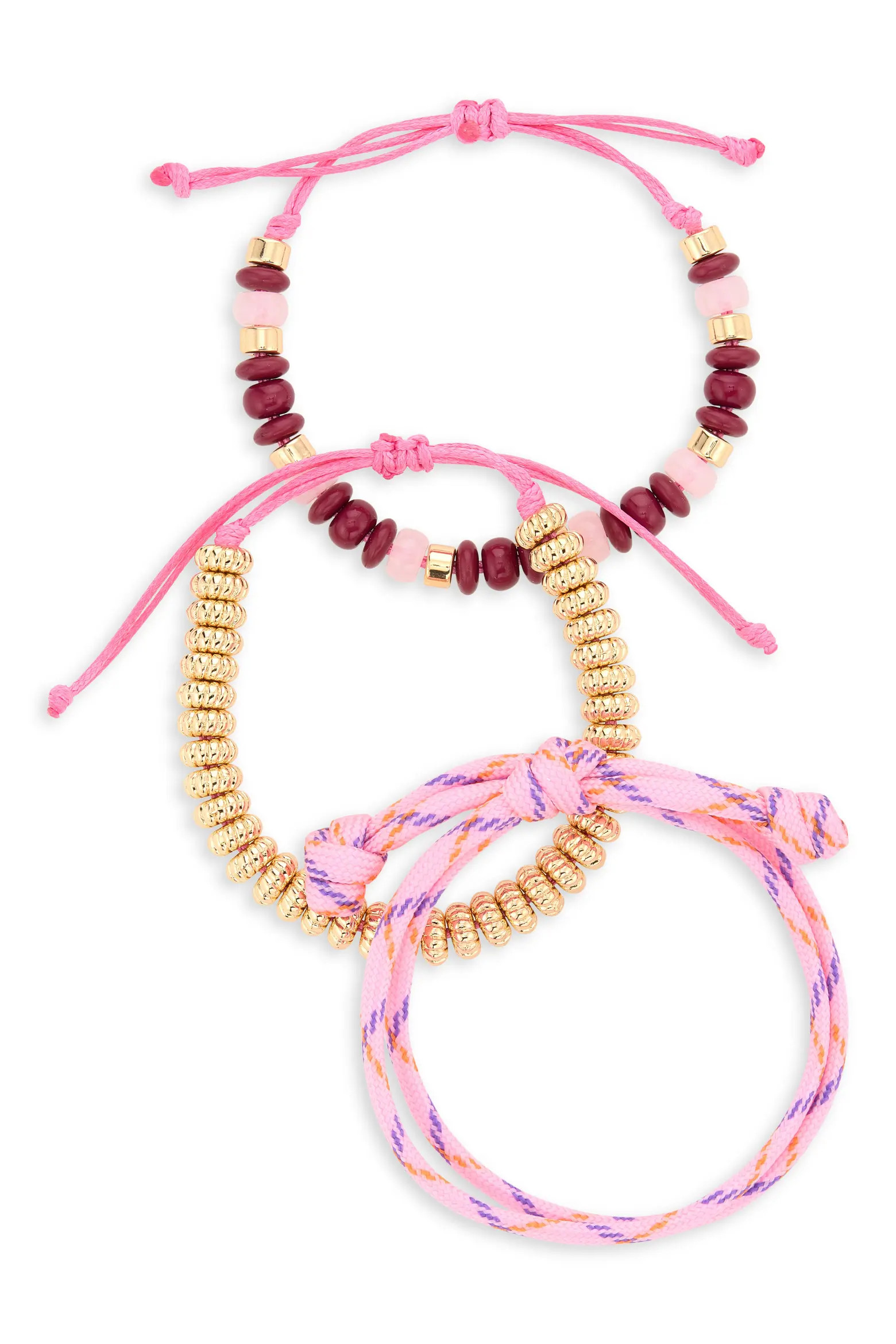 3-Pack Beaded Paracord Slider Bracelets (Women) | Nordstromrack | Nordstrom Rack