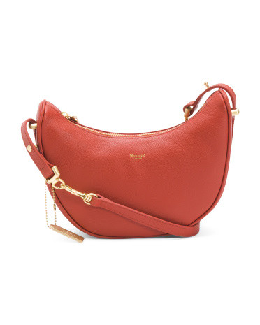 Leather Half Moon Shoulder Bag | TJ Maxx