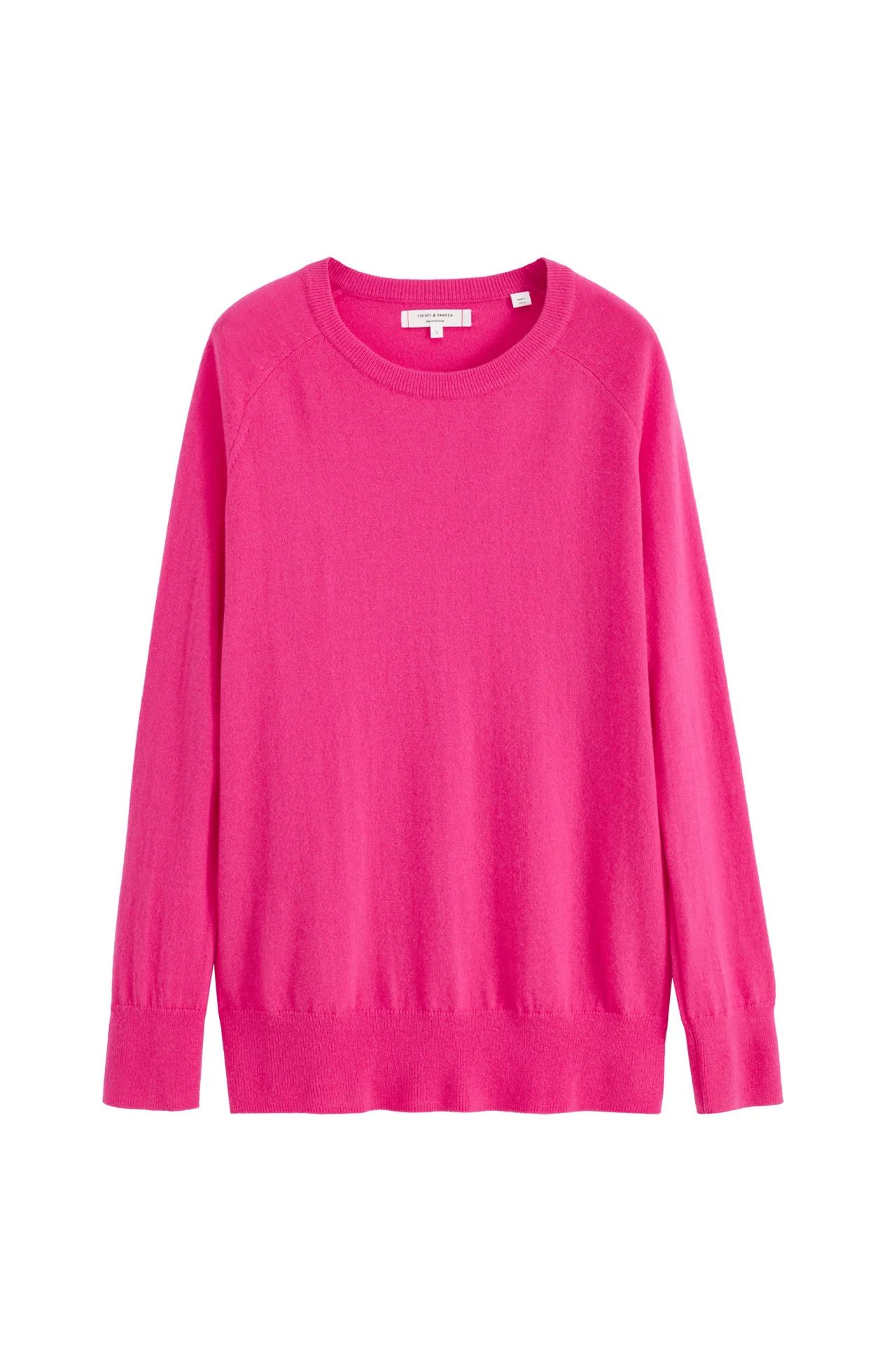 Fuchsia Cashmere Slouchy Sweater | Chinti and Parker