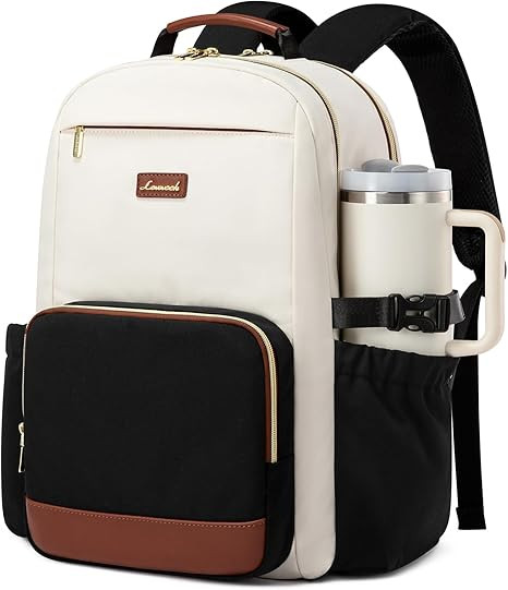 LOVEVOOK Laptop Backpack for Women with Pouch Pocket for Large Capacity Cup,15.6 Inch Laptop Comp... | Amazon (US)
