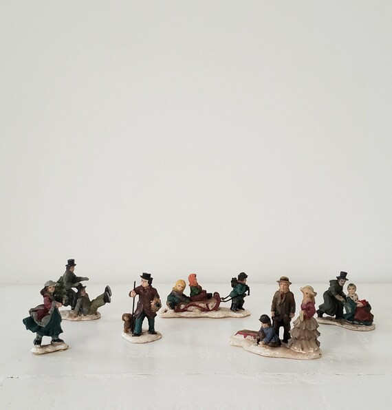 Vintage Currier & Ives Figurines | Etsy (US)