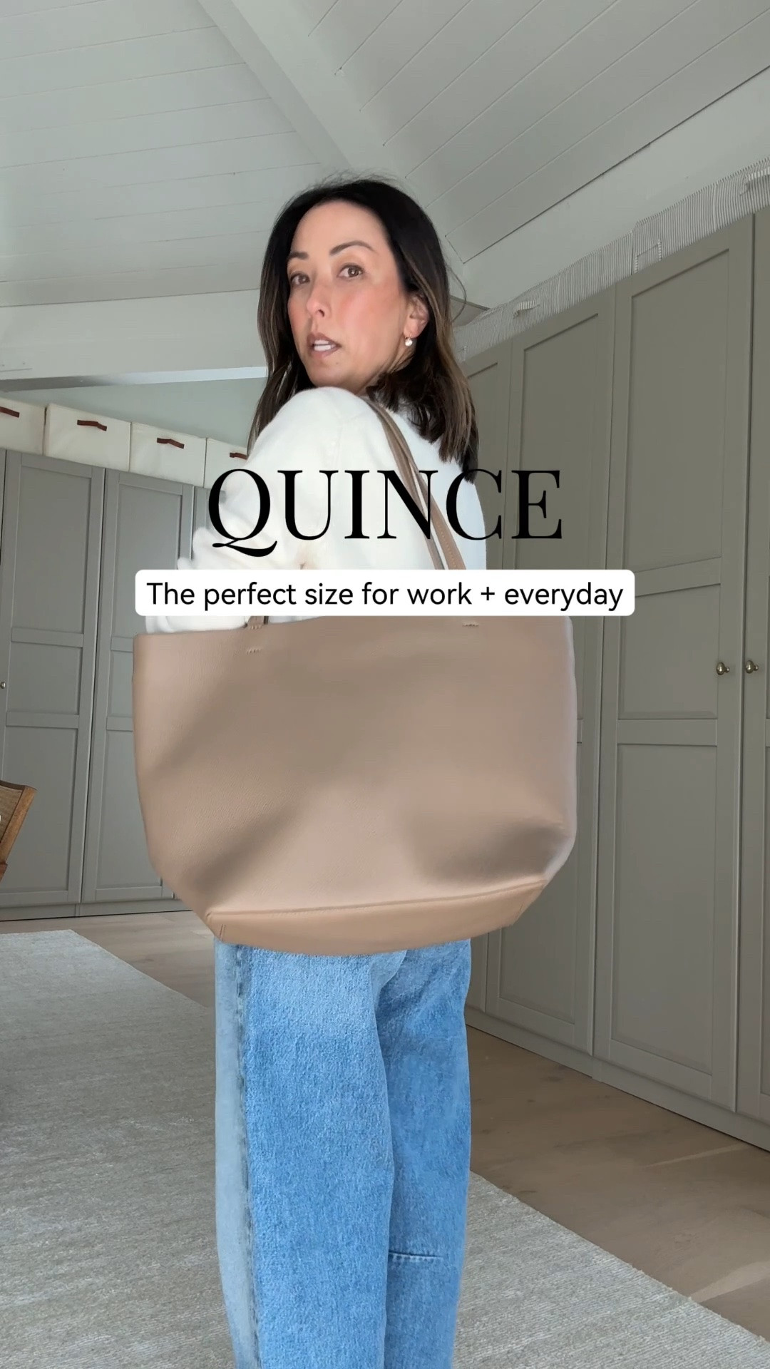 The Penelope tote is such a great everyday size - enough room for your laptop, lunch, and everything else without feeling overwhelming. Also wearing their cashmere sweater in xs - runs oversized.

#LTKmomlife #LTKPetite