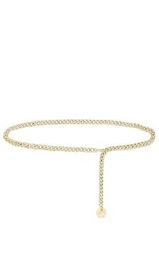 Lovestrength Everywhere Chain Belt in Metallic Gold. | Revolve Clothing (Global)