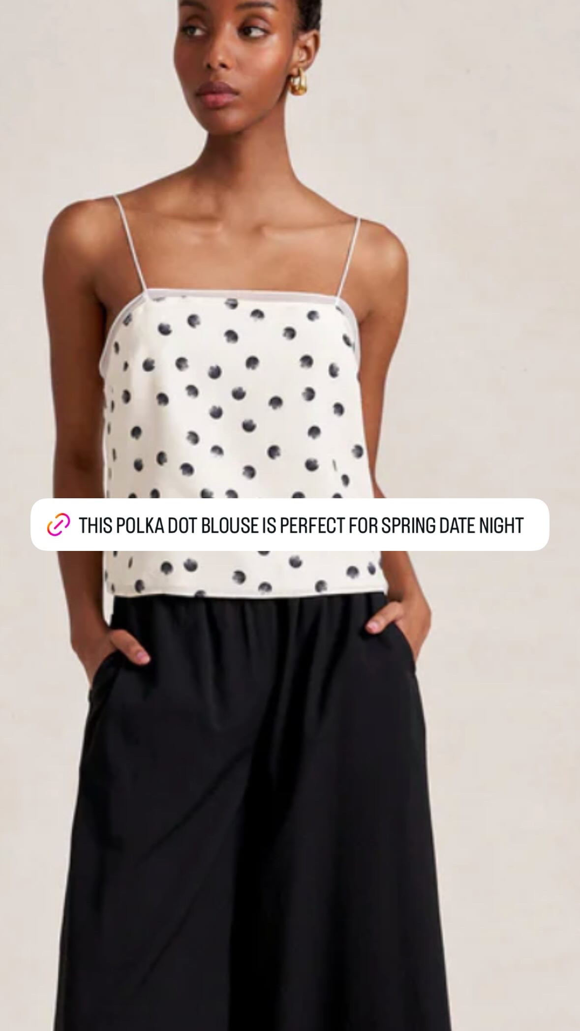 Loving this polka dot blouse for spring date night. Sharing a roundup of neutral favorites below.  

 #LTKgrwm #LTKootd #LTKWorkwear