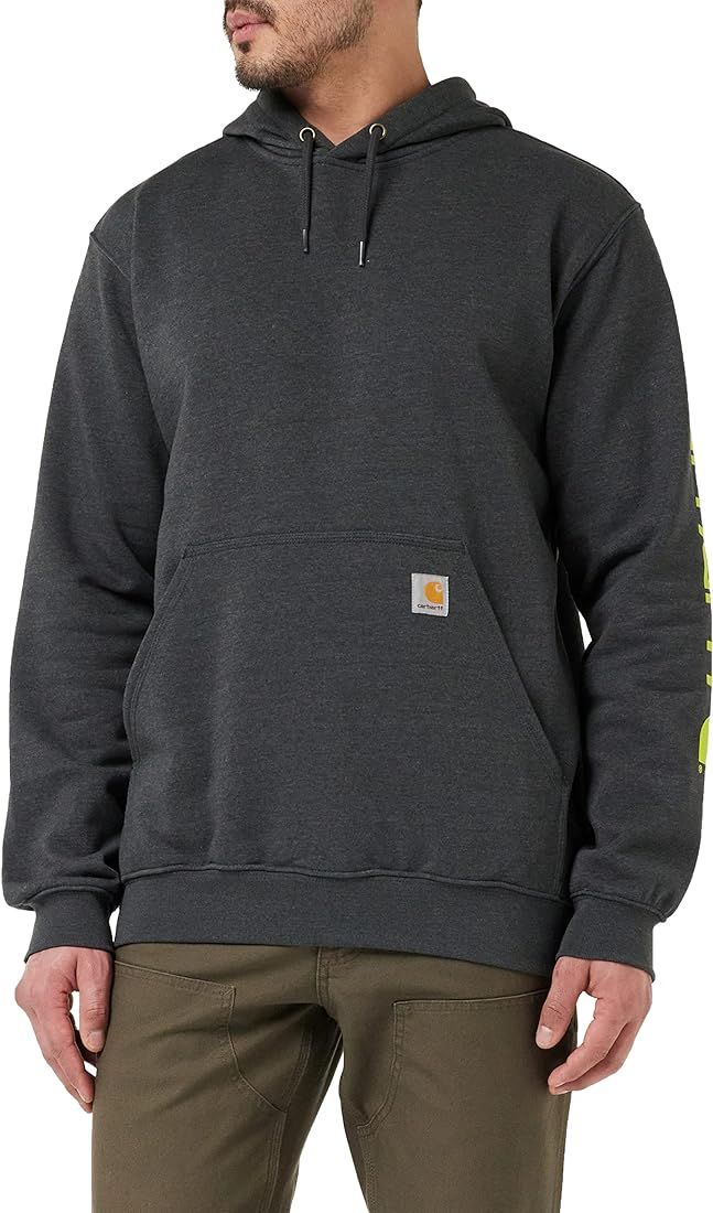 Men's Loose Fit Midweight Logo Sleeve Graphic Sweatshirt | Amazon (US)