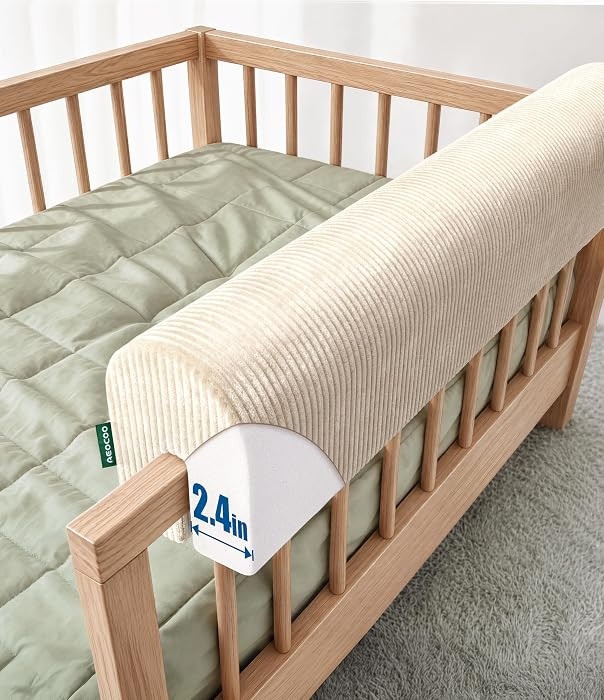 Bed Bumpers for Toddlers, Size 3 Ft, Toddler Bed Rail Bumper Protector for Loft Beds & Bunk Beds,... | Amazon (US)