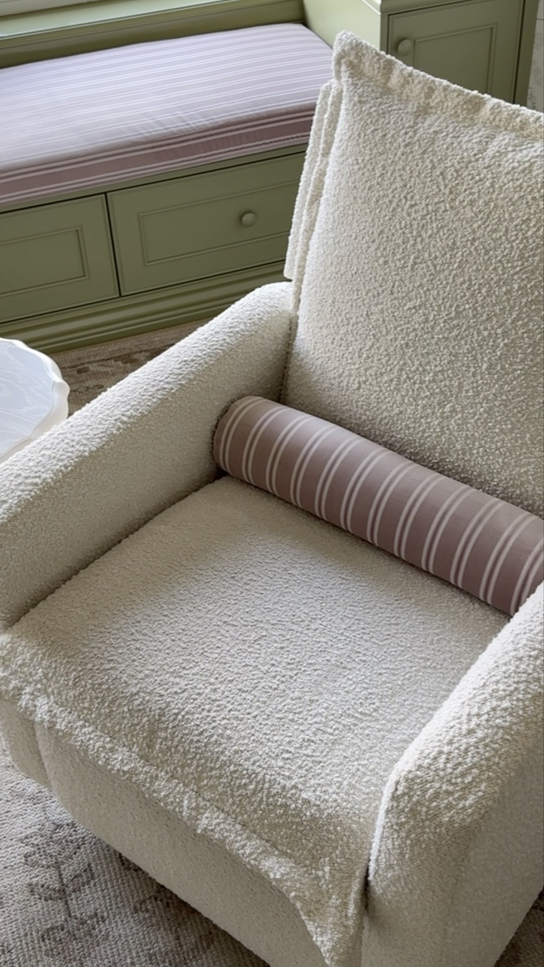 Definitely the MVP chair in our home right now… if you have a baby or toddler, I highly recommend @oilostudio gliders! ￼

#LTKmomlife #LTKHome #LTKBaby