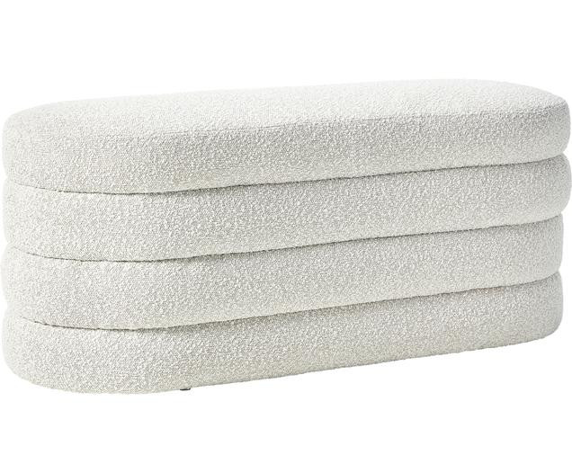 Bouclé-Polsterbank Alto in Cremeweiß | WestwingNow EU