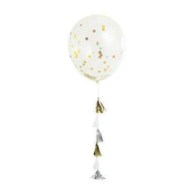 Metallic Confetti Tassel Balloon - Spritz&#8482; | Target