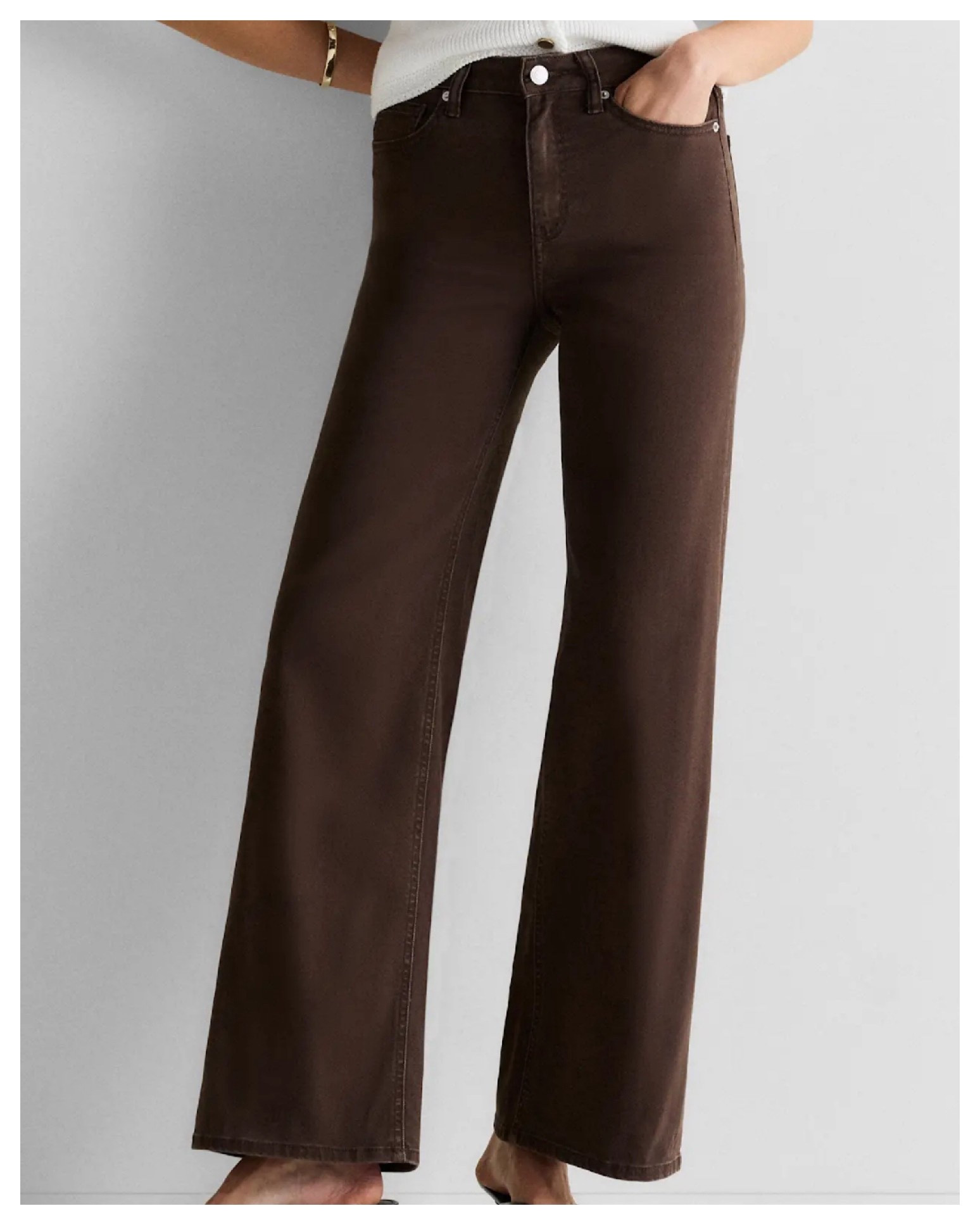 $50 Brown Premium Denim

#LTKMidsize #LTKOver40 #LTKPetite