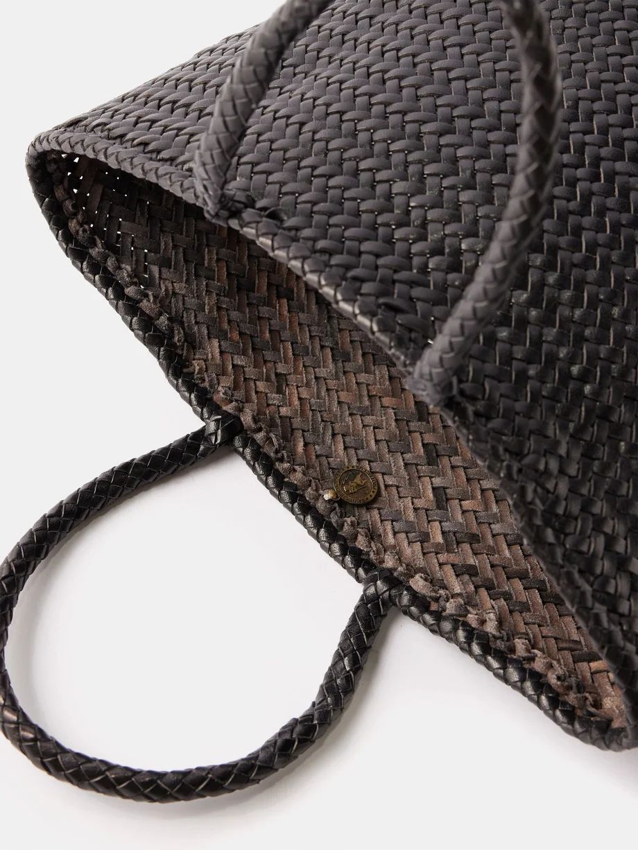 Grace small woven-leather basket bag | Matches (UK)