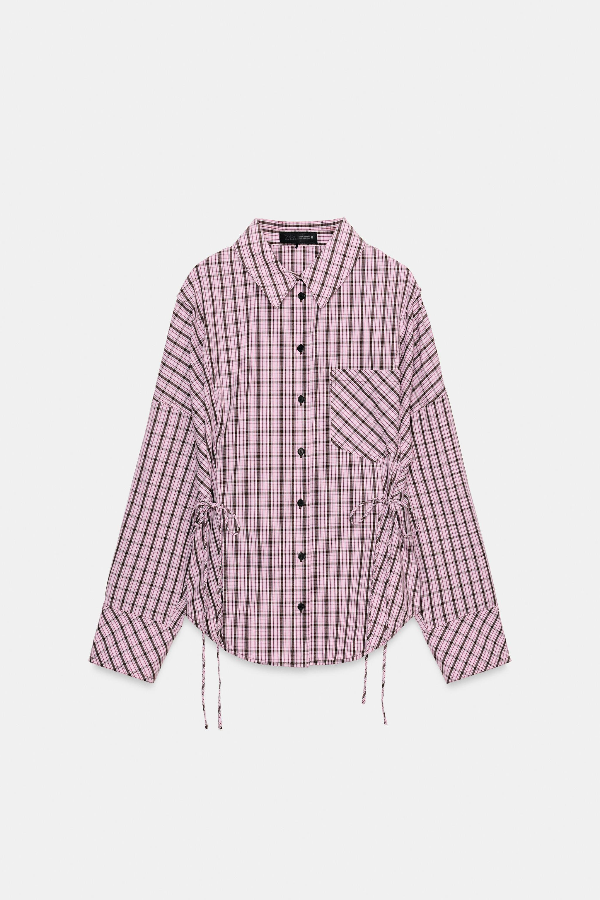 MULTI-POSITIONAL PLAID SHIRT | Zara Canada