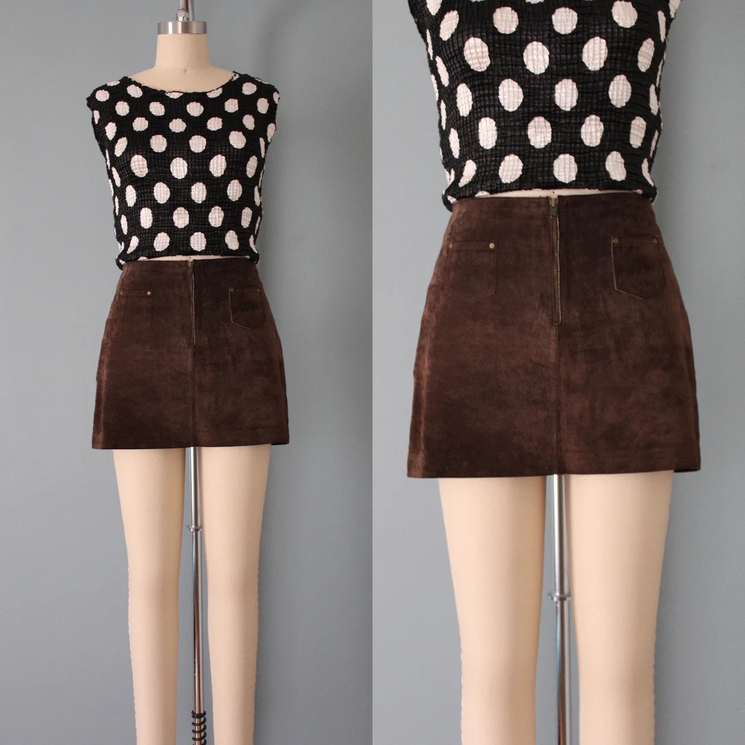 BEBE suede mini skirt | 90s Y2K micro mini skirt | genuine suede cocoa brown skirt | Etsy (UK)