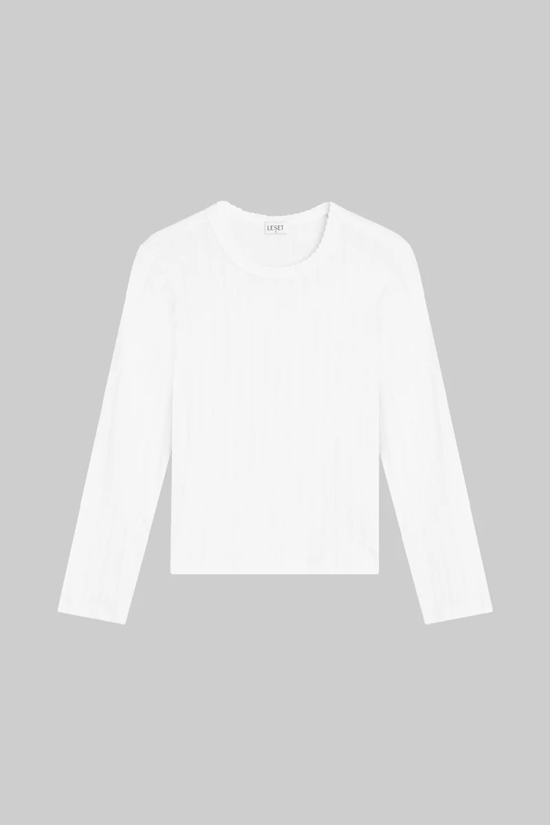 Pointelle Slim Fit Long Sleeve | LESET