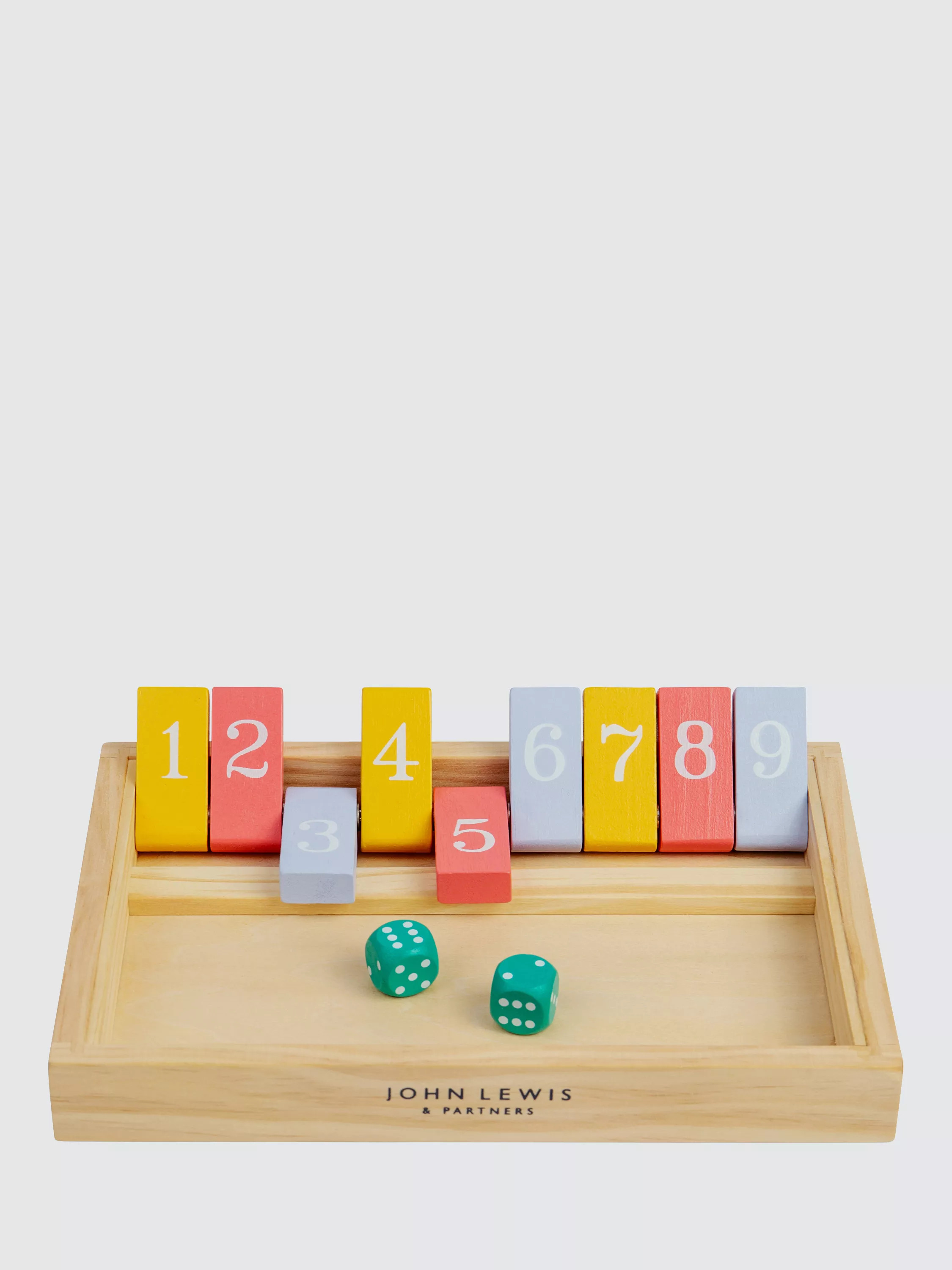 John Lewis Wooden Shut the Box Game | John Lewis (UK)