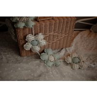 Baby Room Garland, Floral Nursery Art, Boho Wall Decor, Flower Hanging Kids Playroom Ornament, Gift Idea, 1st Christmas Gift | Etsy (US)