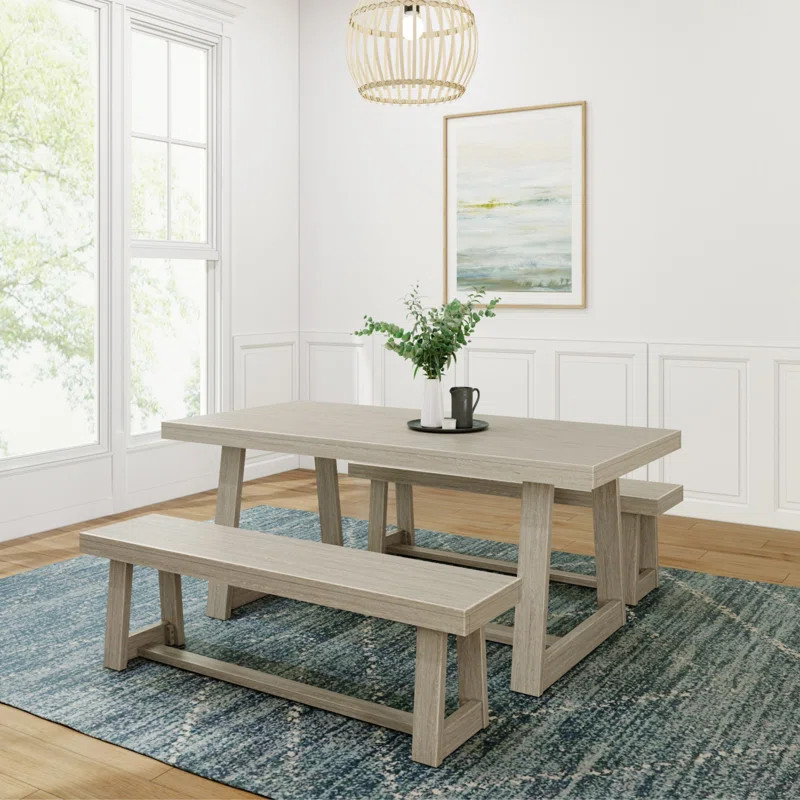 Linzy 6-Person Solid Wood Dining Set | Wayfair North America