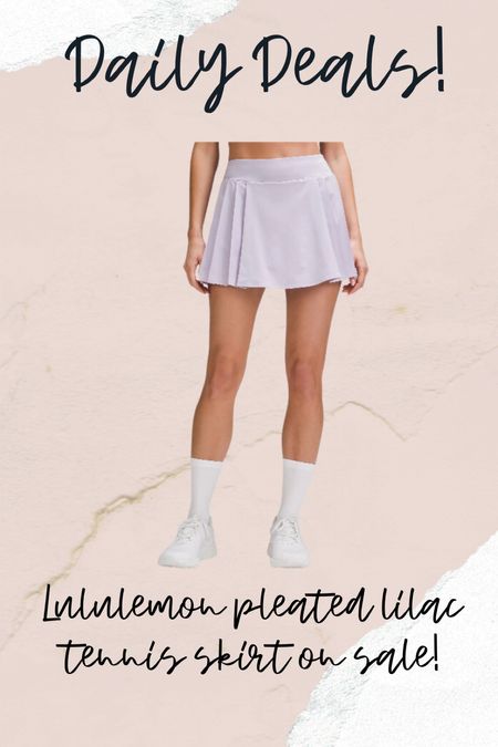 Lululemon tennis skirt on sale 

#LTKActive #LTKFitness #LTKSaleAlert