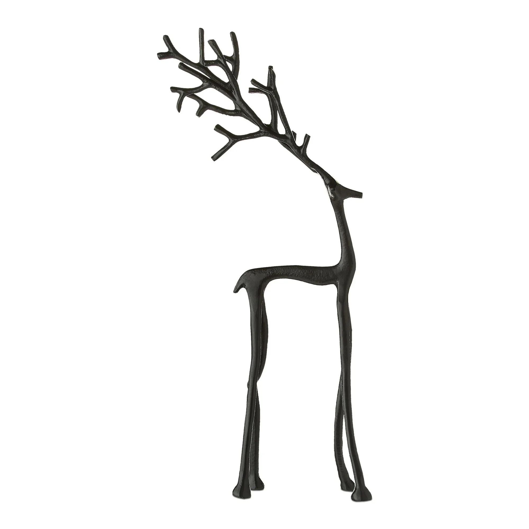 Christmas Decorations, Black Reindeer Statues - Modern 3D Printing Xmas Figurines - Elegant Indoo... | Walmart (US)