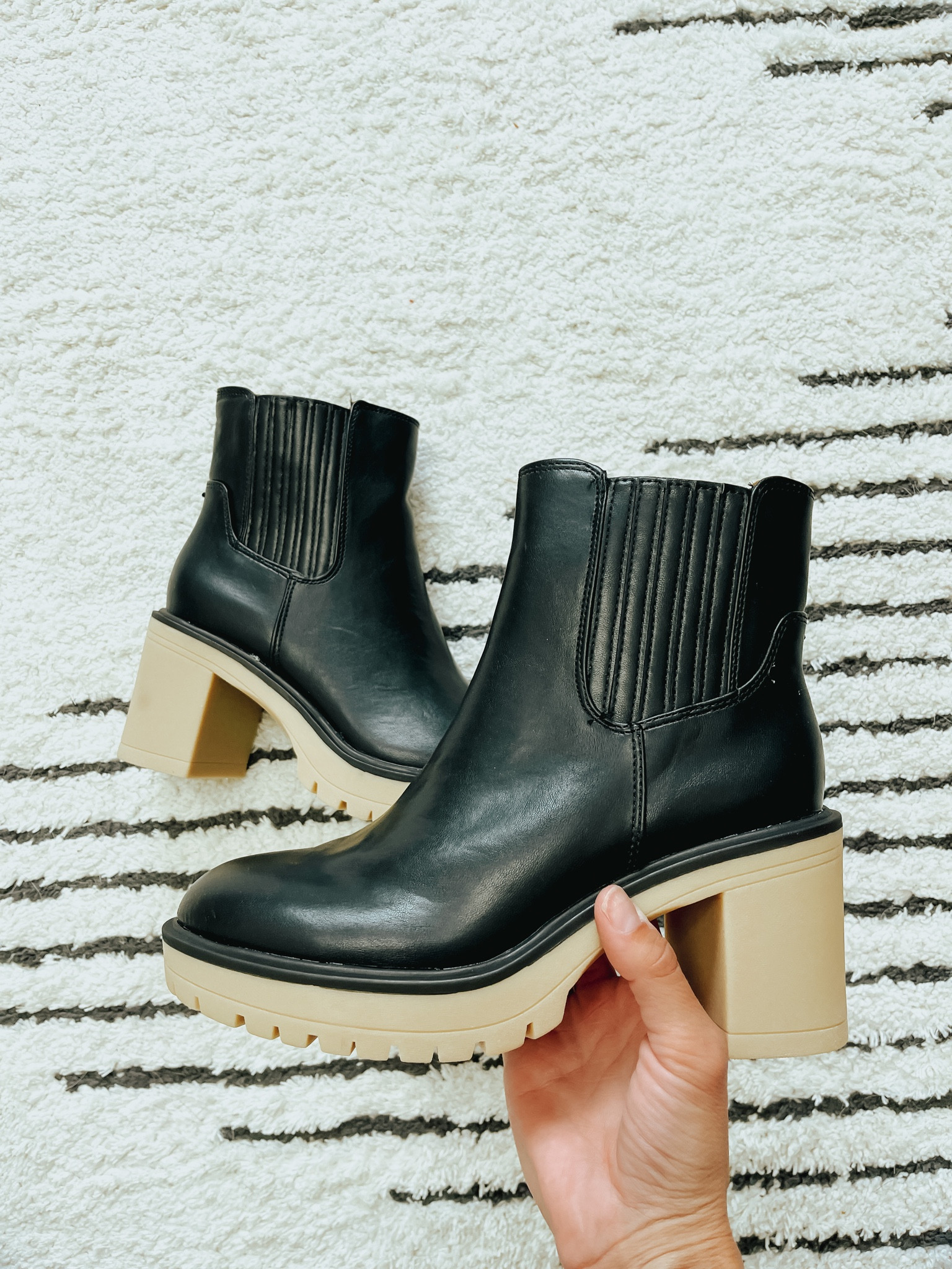 Target boots on major sale! They fit true to size and they’re so comfortable!!!
Fall boots
Lug sole boots
Target shoes
Target fashion
Black booties

#LTKsalealert #LTKshoecrush #LTKunder50