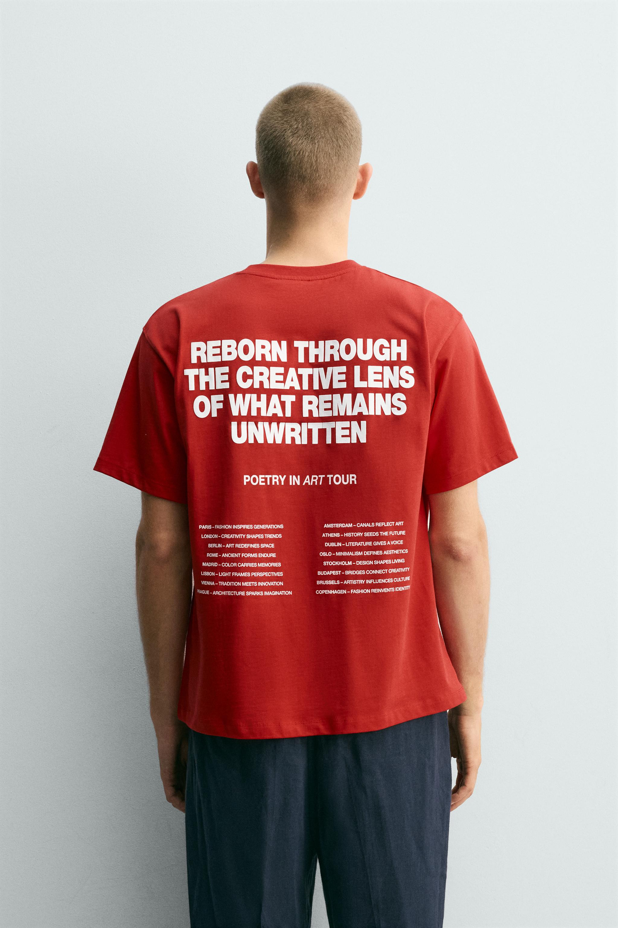 CONTRAST GRAPHIC T-SHIRT | Zara US