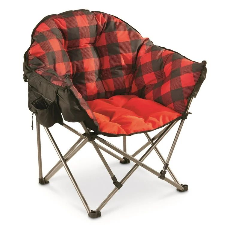 Guide Gear Club Camping Chair, Oversized, Portable, Folding with Padded Seats, 500-lb. Capacity | Walmart (US)