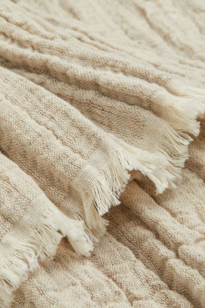 Cotton Linen-blend Throw | H&M (US + CA)