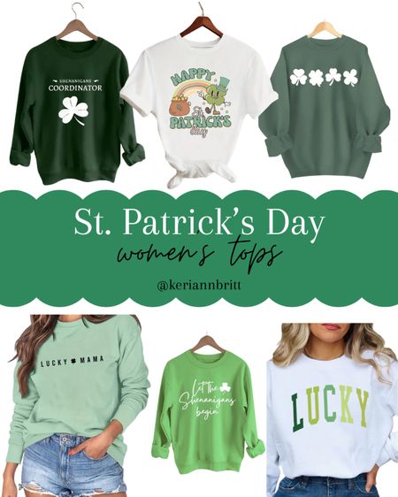 St. Patrick’s Day Women’s Sweatshirts and Shirts

Green sweatshirt/ SPD outfit / Temu / 

#LTKstyletip #LTKparties #LTKSeasonal