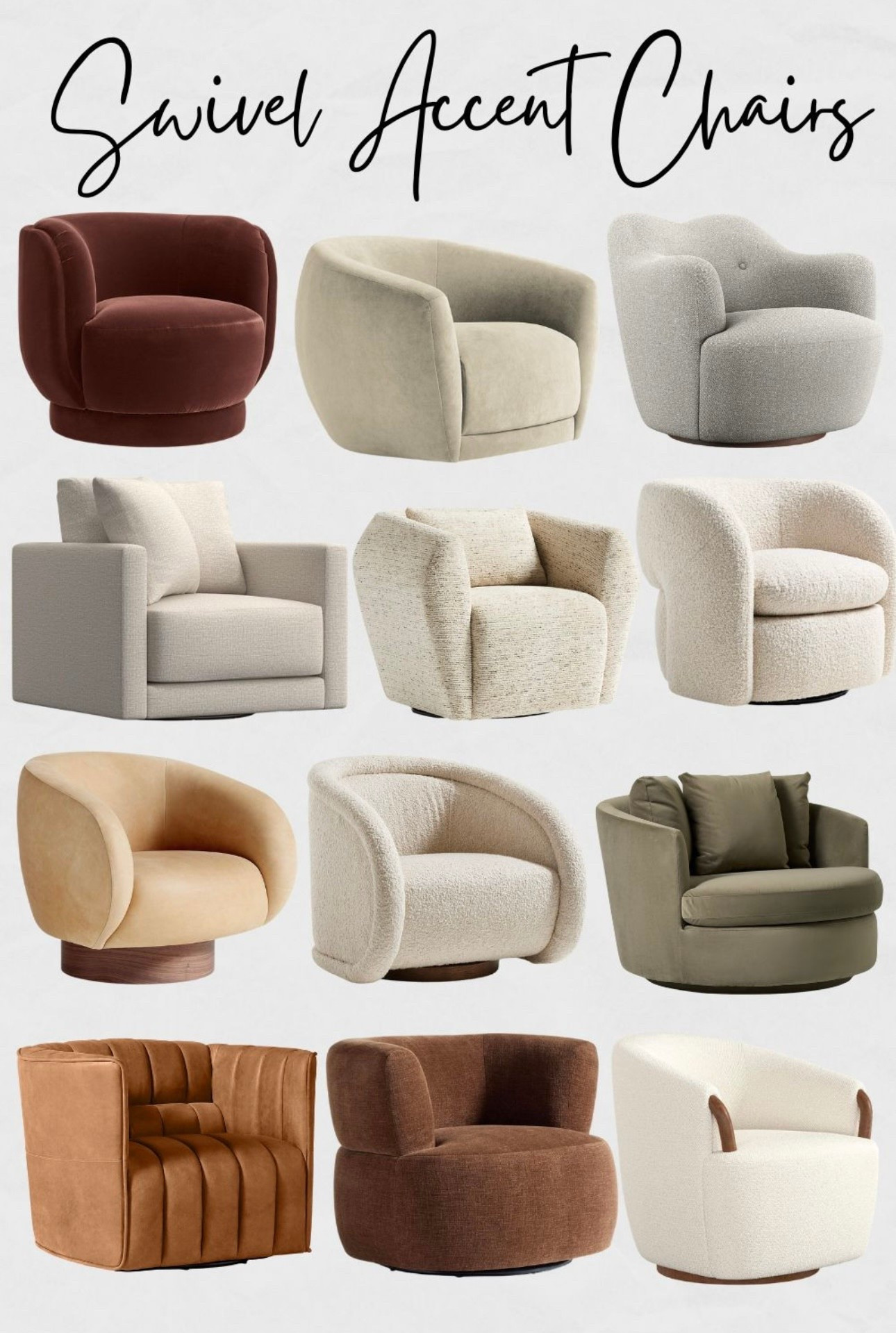 Swivel Accent Chairs, Accent Chairs for Living Room, Swivel Chairs for Home, Living Room Accent Chairs

#accentchairs #livingroomfurniture #livingroomdecor #homedecor

#LTKSaleAlert #LTKHome #LTKSpringSale