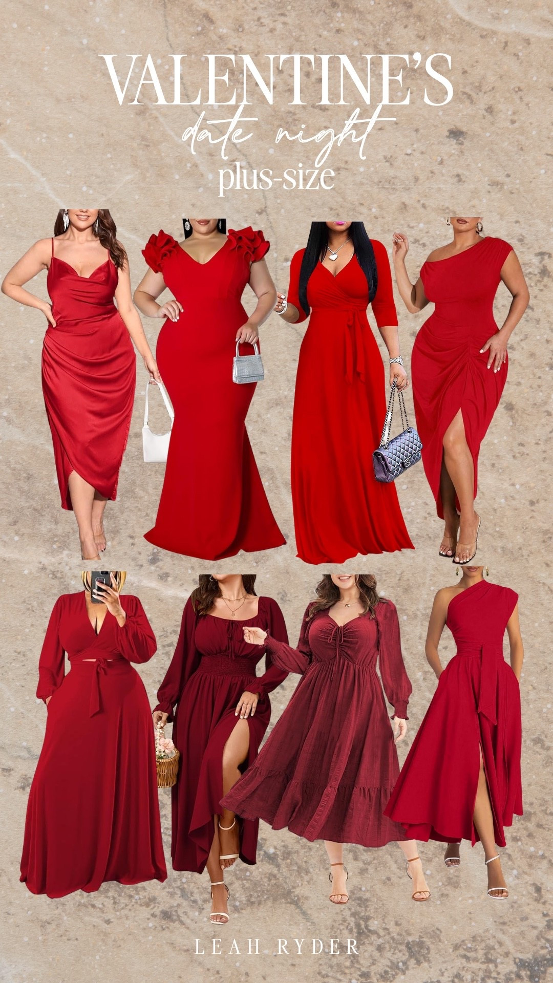 These plus size Valentine’s Day dresses are designed for confident, flattering date night looks. Featuring wrap silhouettes, flowy skirts, and curve-friendly fits, each dress highlights shape without sacrificing comfort. These red and burgundy dresses work for dinner dates, weddings, and special occasions. A go-to edit for plus size Valentine’s outfits that feel elegant and timeless.

#LTKPlusSize #LTKValentine