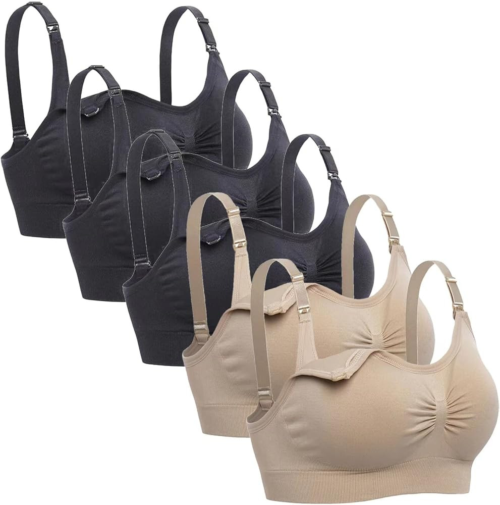 Lataly Womens Sleeping Nursing Bra Wirefree Breastfeeding Maternity Bralette | Amazon (US)