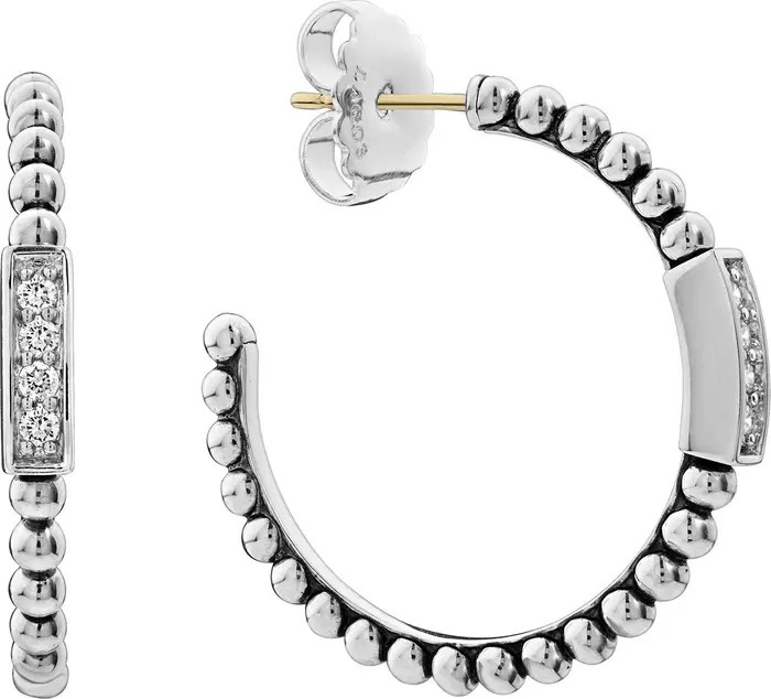 Caviar Spark Diamond Hoop Earrings | Nordstrom