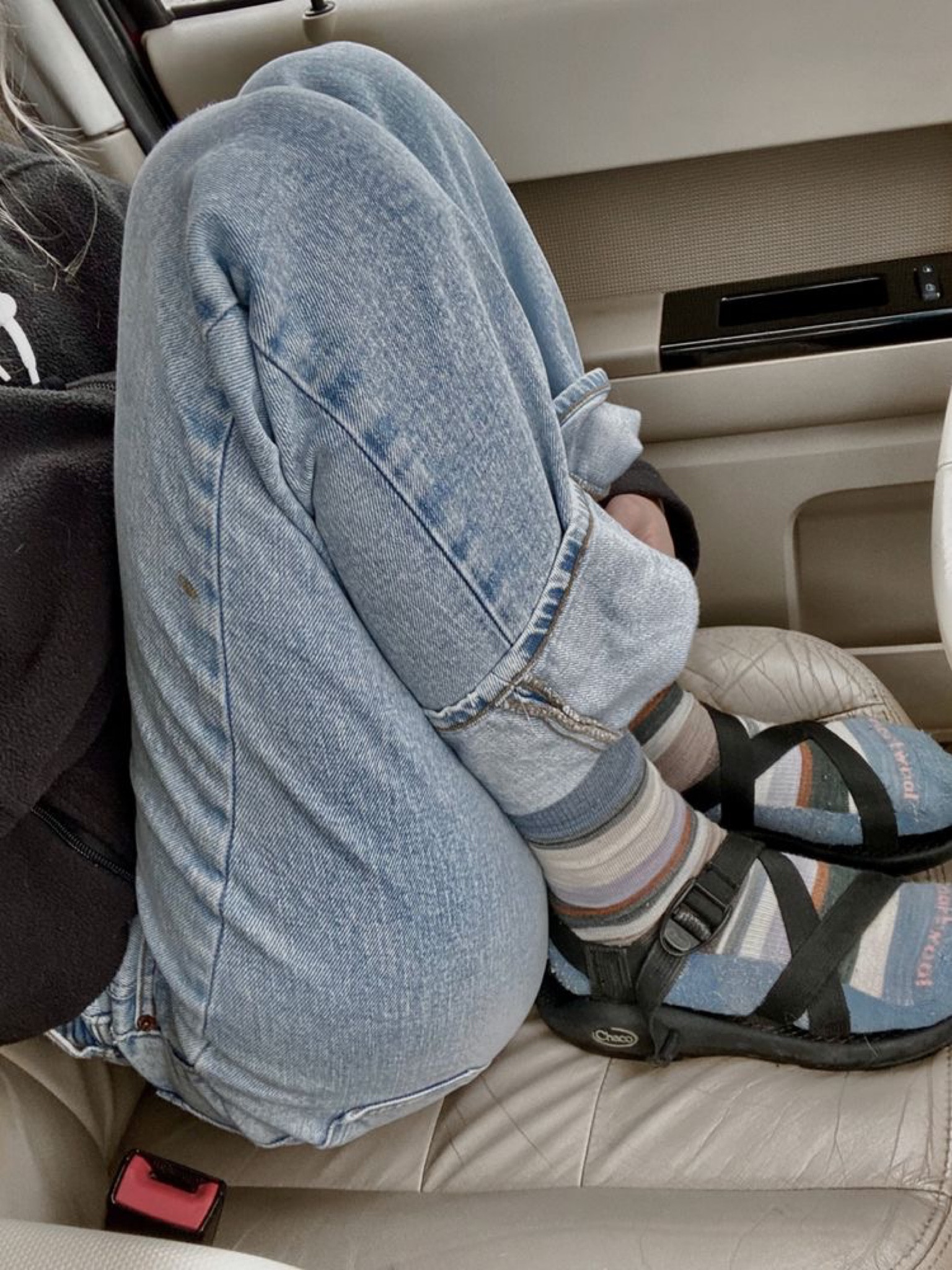 Get ready for an all new form of pillow talk when you trek in the billowy, cushioned comfort of the Chaco sandal!! So comfy you could hike in these. I’ve linked the jeans and similar wool socks. #outdoorsy #granolafit #granolagirl

#LTKtravel #LTKshoecrush #LTKstyletip